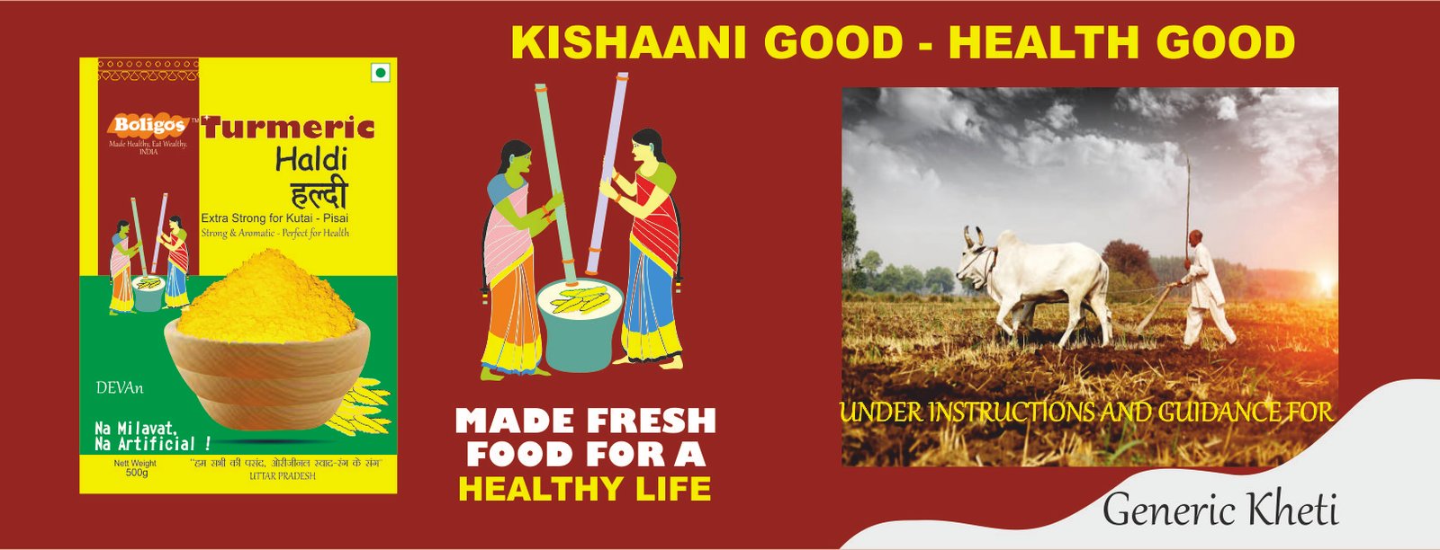 Home haldi powder boligos